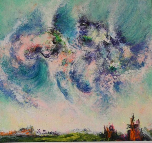 Firmament 1 28x30 akrilik na platnu 1966
