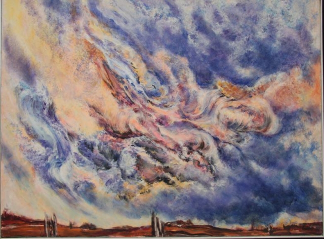 Firmament 77x102 ulje na platnu 1973