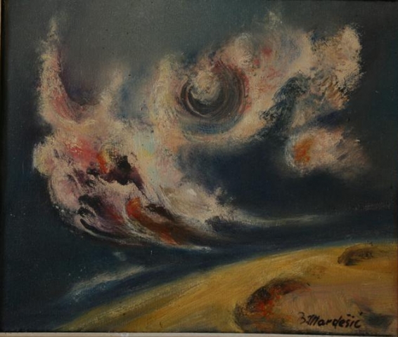 Nebuloza 1 25x30 ulje na platnu 1962