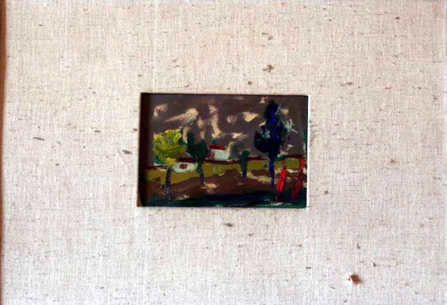Mala skica 12x18 ulje na platnu 1961