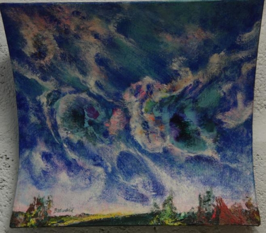Konkava 1 30x36 gvaš na papiru 1981