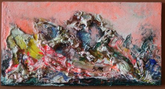 Mala slika 15x20 mješana tehnika 1960