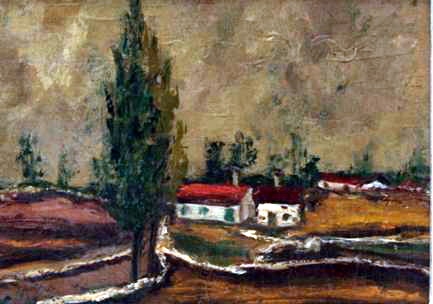 Peisaž 24x34 ulje na platnu 1964