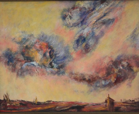 Firmament 4 45x57 akrilik na platnu 1988