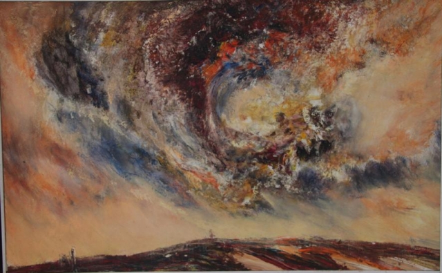 Firmament 5 50x82 akrilik na platnu 1989