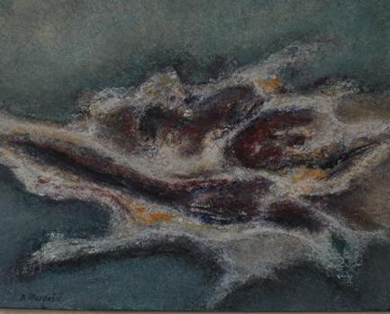 Dinamika kamena 40x50 ulje na platnu 1980