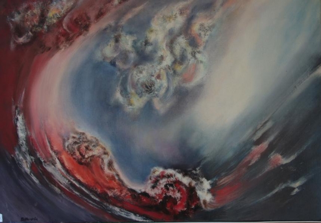 Nebuloza 2 70x100 akrilik na platnu 1976